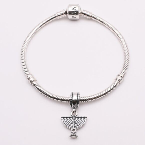PANDORA Menorah Religious Jewish Dangle - 791362 - Picture 4 of 11